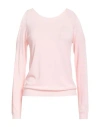 Kontatto Woman Sweater Pink Size Onesize Viscose, Polyester In Pink