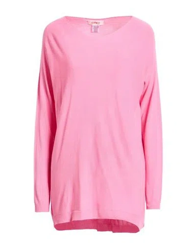 Kontatto Woman Sweater Pink Size Onesize Viscose, Polyester