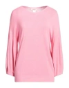 Kontatto Woman Sweater Pink Size Onesize Viscose, Polyester