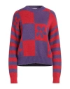 Kontatto Woman Sweater Purple Size Onesize Acrylic, Mohair Wool, Polyamide