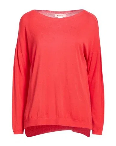 Kontatto Woman Sweater Red Size Onesize Viscose, Polyester