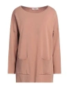Kontatto Woman Sweater Sand Size Onesize Viscose, Acrylic, Elastane In Pink
