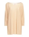 Kontatto Woman Sweater Sand Size Onesize Viscose, Polybutylene In Beige
