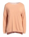 Kontatto Woman Sweater Sand Size Onesize Viscose, Polyester In Blue