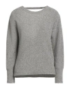 Kontatto Woman Sweater Silver Size Onesize Polyamide, Polyester In Multi