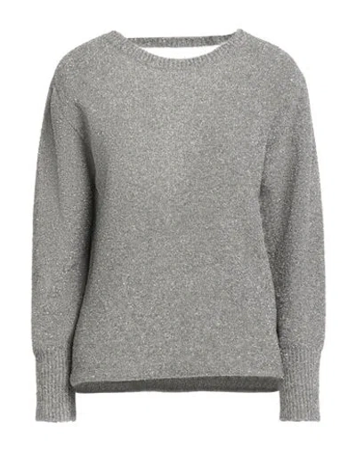 Kontatto Woman Sweater Silver Size Onesize Polyamide, Polyester In Multi