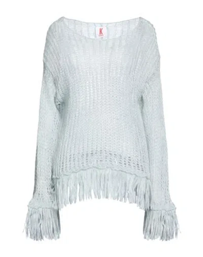 Kontatto Woman Sweater Sky Blue Size Onesize Acrylic, Mohair Wool, Polyamide
