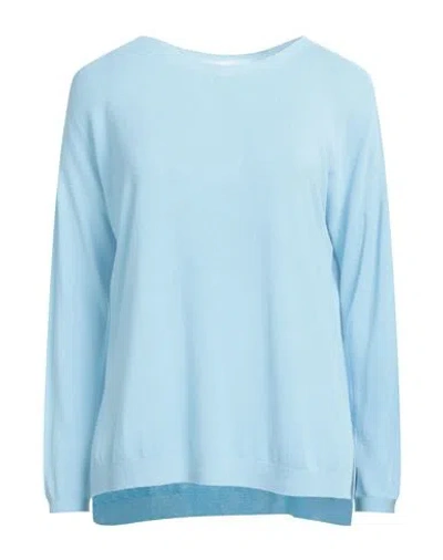 Kontatto Woman Sweater Sky Blue Size Onesize Viscose, Polyester