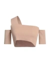 Kontatto Woman Top Beige Size Onesize Viscose, Acrylic, Elastane In Beige