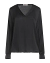Kontatto Woman Top Black Size M Viscose