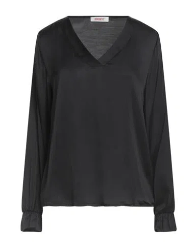 Kontatto Woman Top Black Size M Viscose