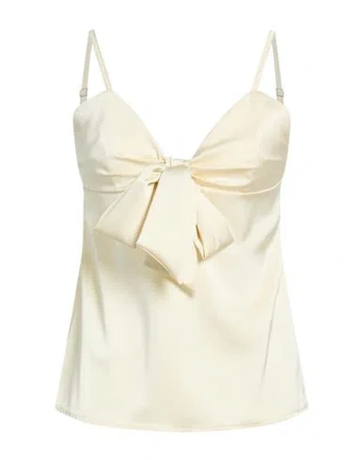 Kontatto Woman Top Cream Size 8 Polyester In White
