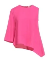 Kontatto Woman Top Fuchsia Size S Polyester, Elastane In Pink