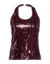 Kontatto Woman Top Garnet Size 6 Polyester, Elastane