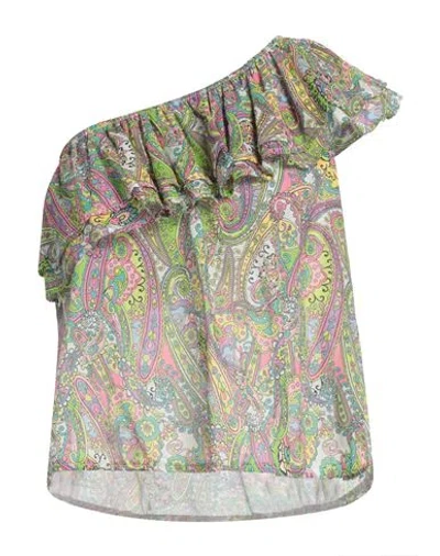 Kontatto Woman Top Light Green Size Onesize Cotton