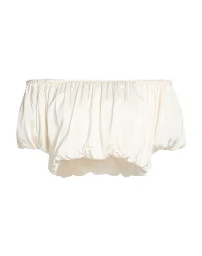 Kontatto Woman Top Off White Size 8 Viscose