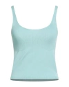 Kontatto Woman Top Sky Blue Size Onesize Viscose, Acrylic, Elastane In Blue