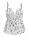 Kontatto Woman Top White Size 8 Cotton