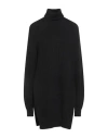 Kontatto Woman Turtleneck Black Size Onesize Polyamide, Wool, Viscose, Cashmere In Black
