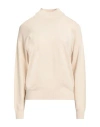 Kontatto Woman Turtleneck Cream Size Onesize Viscose, Polyamide In Neutral