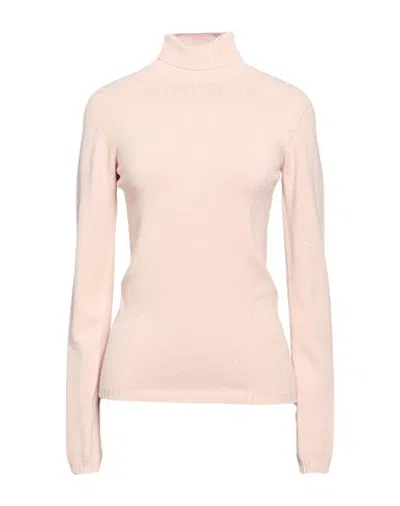 Kontatto Woman Turtleneck Light Pink Size Onesize Viscose, Polyester, Polyamide