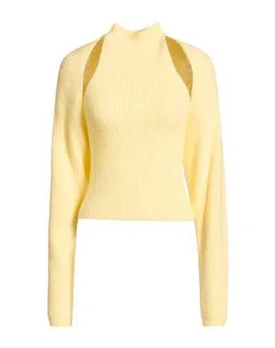Kontatto Woman Twin Set Pastel Yellow Size Onesize Acrylic, Polyamide, Polyester, Wool, Viscose