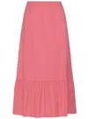 Kontatto Women's Maxi Skirt In Coral In Pink