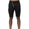 Konus Men's Asymmetrical Zipper Fly Shorts In Black