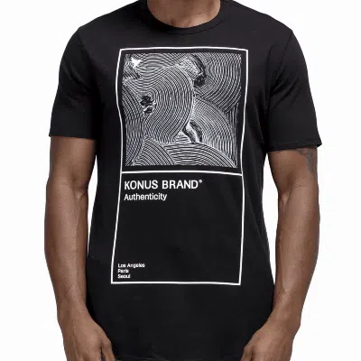 Konus Men's Authenticity Graphic Tee In Black