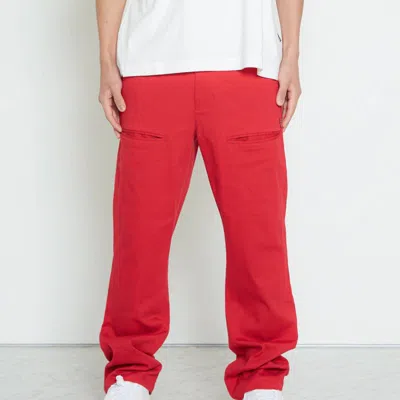 Konus Men's Baggy Chino Pants In Red