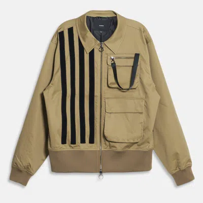 Konus Men's Bellow Flap Pockets Jacket In Khaki In Brown