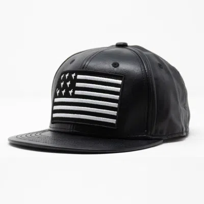 Konus Men's Bird Logo Flag Snapback Cap In Black