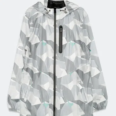 Konus Men's Camo Printed Hooded Jacket In Gray