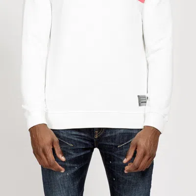 Konus Men's Community French Terry Crew Sweatshirt In White