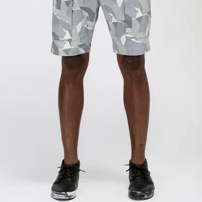 Konus Men's Digital Camo Cargo Shorts In Grey