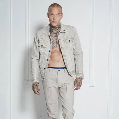 Konus Men's Kanan Zipper Cargo Pants In Grey