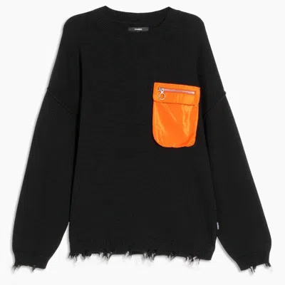 Konus Men's Oversize Sweater In Black