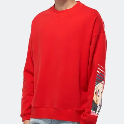 Konus Men's Oversize Sweatshirt In Red