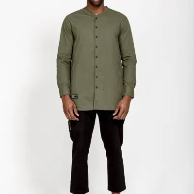 Konus Men's Rip Stop Liner Shirt In Olive In Green