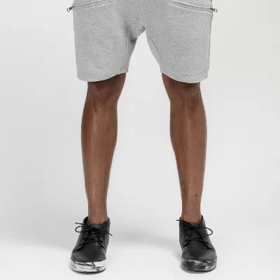 Konus Men's Side Zip Pocket Shorts In Gray In Grey