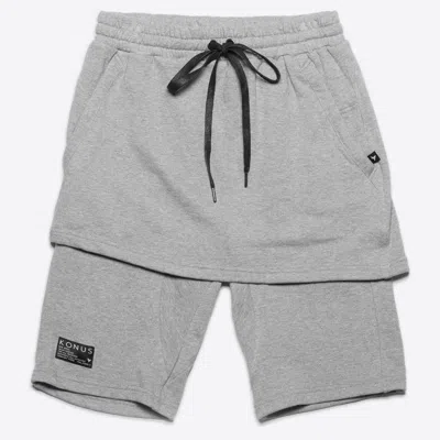 Konus Men's Skirted Shorts In Grey