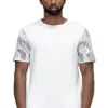 Konus Men's Sleeve Contrast T-shirt In White