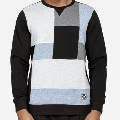 Konus Men's Sweatshirt With Panelling In Black