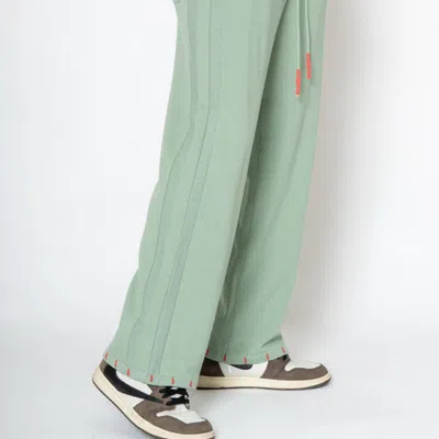 Konus Men's Wide Leg Sweatpants In Green