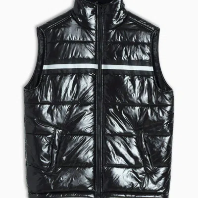 Konus Men's Zip-up Puffer Vest In Black