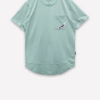 Konus T-shirt With Curved Hem In Green