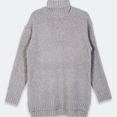 Konus Unisex Acrylic Wool Blend Turtleneck Sweater In Gray