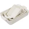 Kook Kitchenware Baking Dishes In White