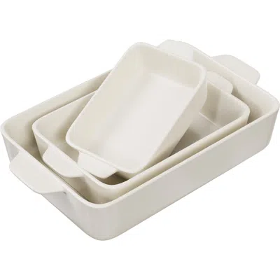 Kook Kitchenware Baking Dishes In White