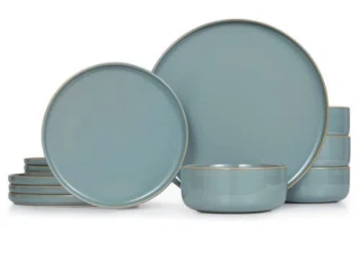 Kook Kitchenware Somerset Collection Ceramic Dinnerware Set In Sage Green